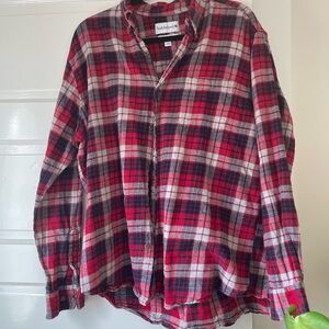 Saddlebred Red and Black Plaid Casual Shirt